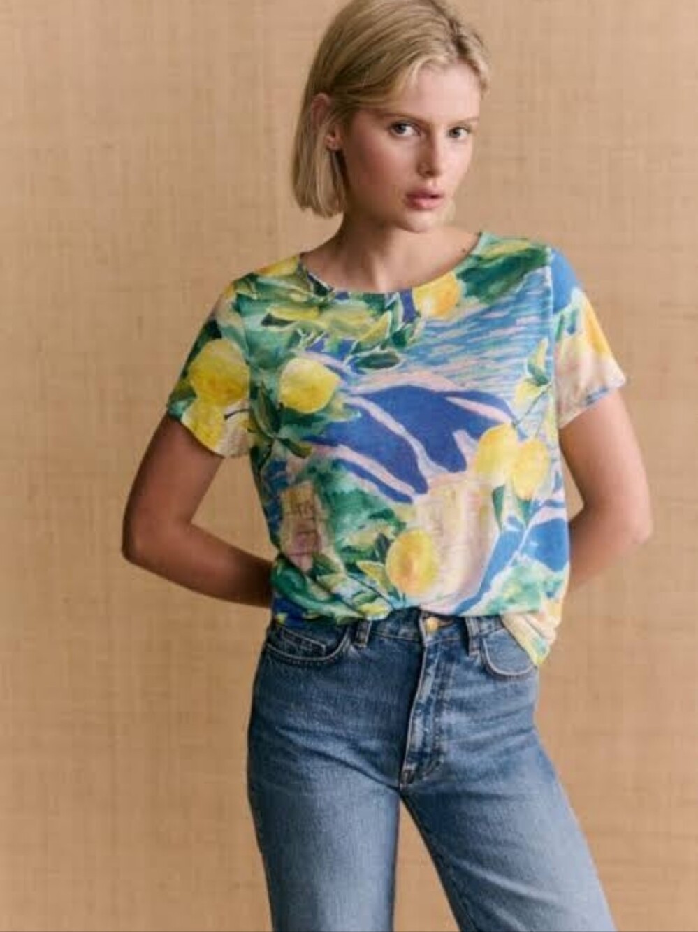 Sezane André T-shirt - Sézane X Momonì Procida - Size S